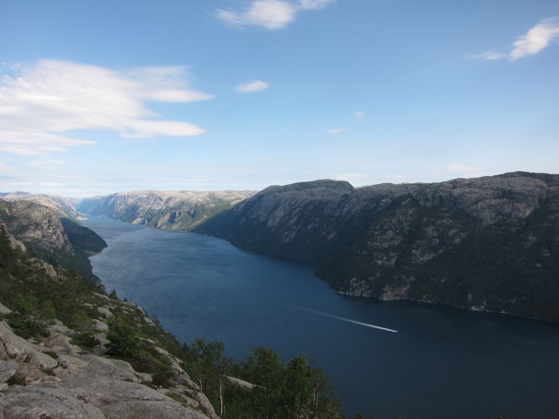 Blick auf den Lysefjord